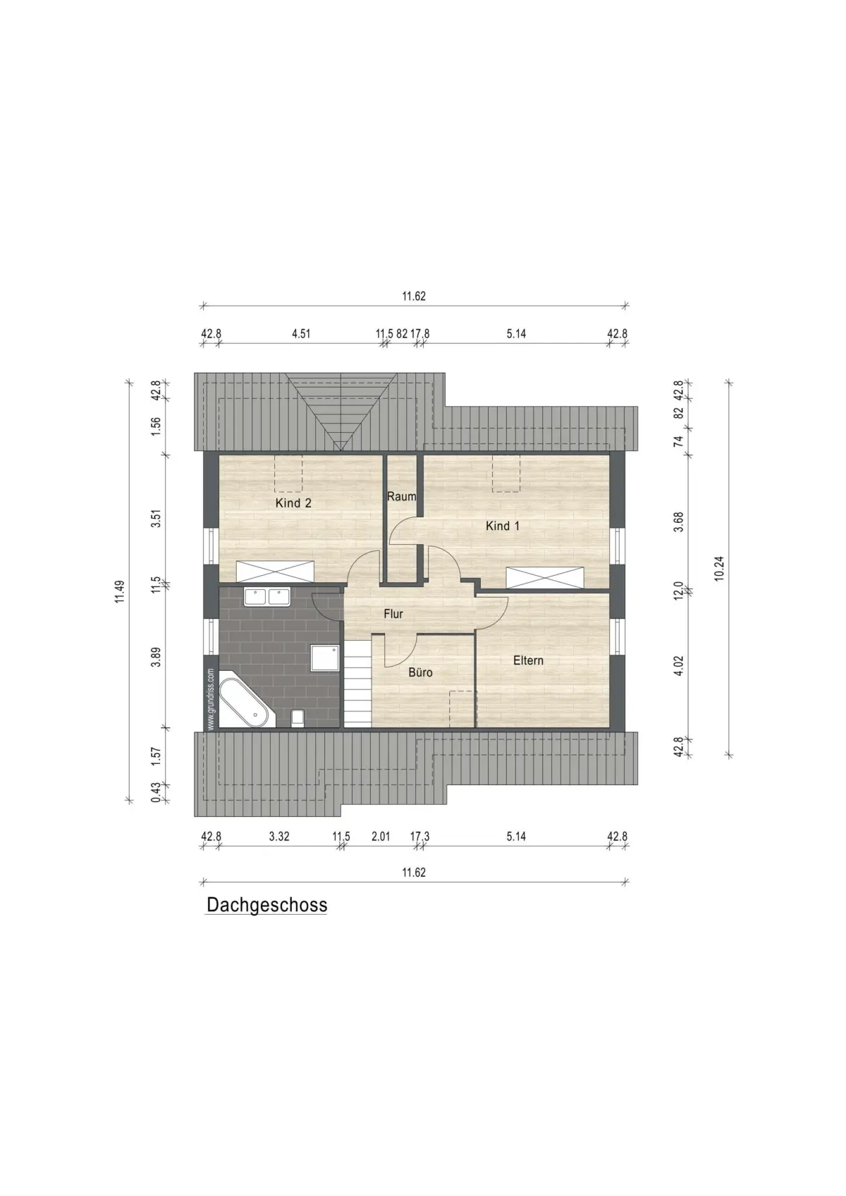 Grundriss Dachgeschoss