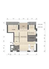 Grundriss Whg. 4