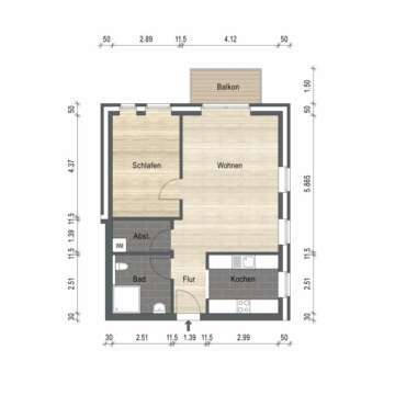 Moderne Obergeschosswohnung mit Balkon in guter Lage von Schortens! Neubau- Erstbezug, 26419 Schortens, Etagenwohnung