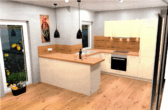 Musterfoto EBK - Moderne und hochwertige 3-Zimmer-Obergeschosswohnung am Stadtrand von Esens!