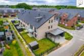 Drohnenaufnahme - Geräumige und hochwertige Erdgeschosswohnung mit Garten im Neubaugebiet von Oldenburg- Eversten!