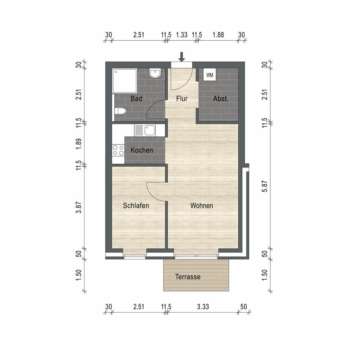 Neue Erdgeschosswohnung mit Terrasse in zentraler Lage von Schortens! Erstbezug!, 26419 Schortens, Erdgeschosswohnung