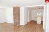 offene Küche mit Wohn- und Essbereich - Renovierte Einliegerwohnung mit viel Platz und Garten in Plaggenburg!