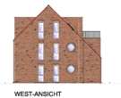Ansicht- West - Für Selbstnutzer oder Kapitalanleger! Neubau- Dachgeschosswohnung über den Dächern von Esens