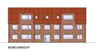 Ansicht- Nord - Für Selbstnutzer oder Kapitalanleger! Neubau- Dachgeschosswohnung über den Dächern von Esens